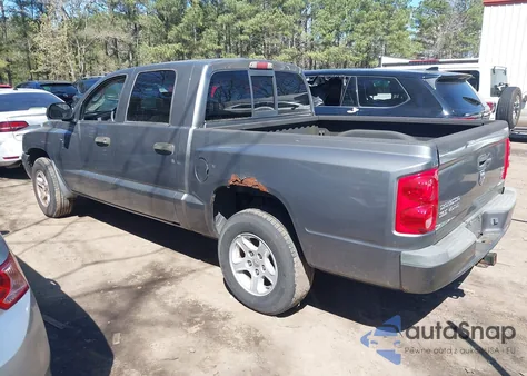 2007 Dodge Dakota Slt from USA, damaged, VIN 1D7HW48P17S199302